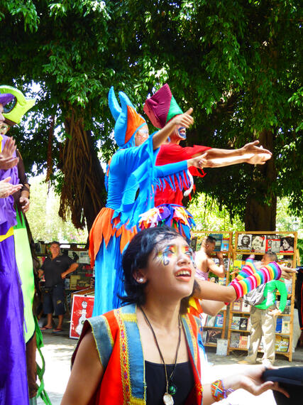 Moko Jumbie – Festival in Havana Moko Jumbie – Festival in Havana
